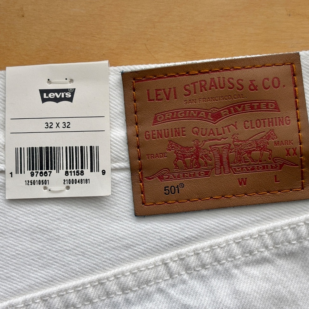 LEVI'S 501 Original button fly high rise straight leg 32 x 32 red tab - Picture 6 of 12